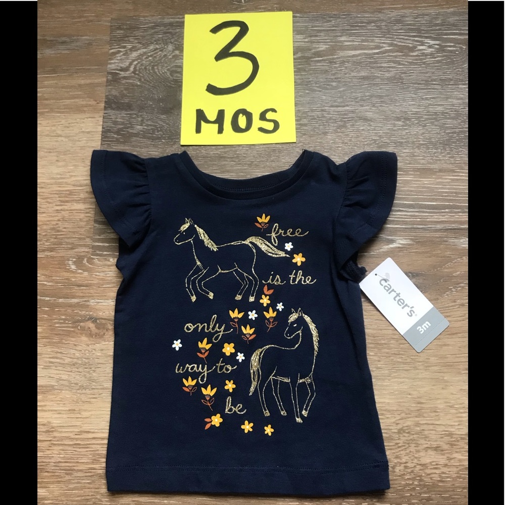 50% off!  NWT Carter’s Girls 3 Month Top